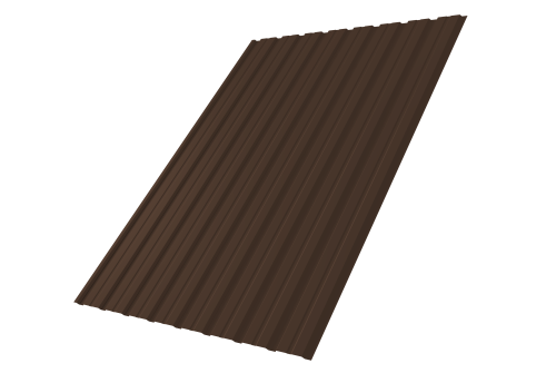 Профнастил С10В 0.5 Rooftop Бархат RAL 8017 шоколад