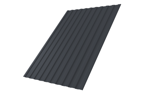 Профнастил С8А 0,5 Satin Мatt RAL 7024 мокрый асфальт