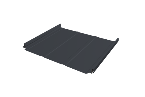 Кликфальц Pro Line Grand Line 0,45 Drap с пленкой на замках RAL 7024 мокрый асфальт