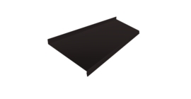 Отлив простой 200 0,5 Satin Matt RAL 9005 черный (2м)