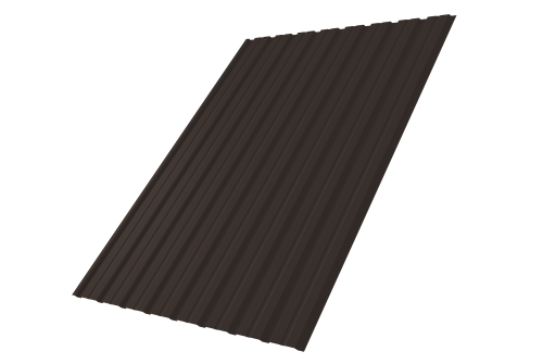 Профнастил С10В 0.45 Drap TX RR 32 темно-коричневый