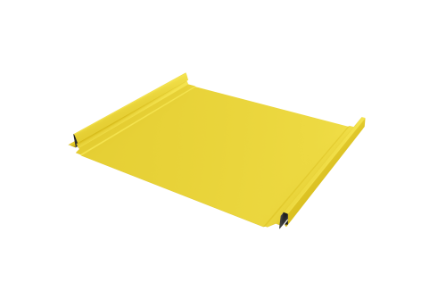 Кликфальц Pro Grand Line 0,45 PE с пленкой на замках RAL 1018 цинково-желтый