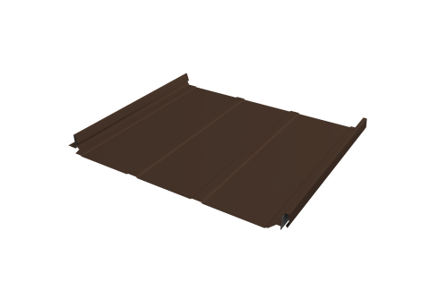 Кликфальц Pro Line Grand Line 0,45 Drap ST с пленкой на замках RAL 8017 шоколад