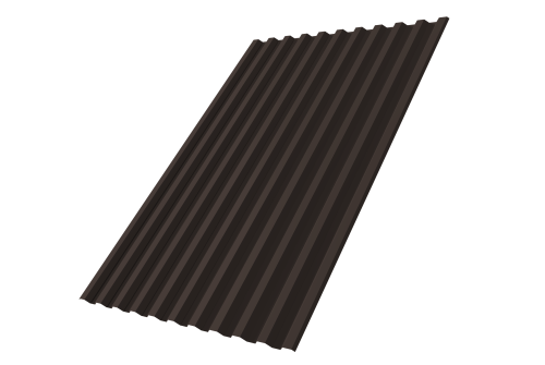 Профнастил С21R 0.45 Drap ST RR 32 темно-коричневый