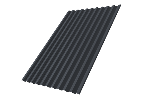 Профнастил С21R 0.45 Drap-double TX RAL 7024 мокрый асфальт