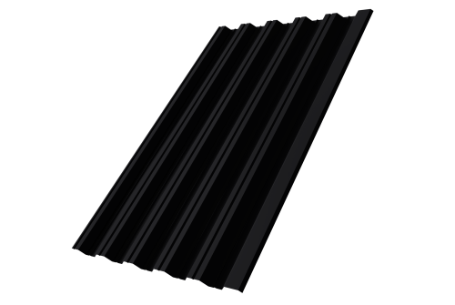 Профнастил HC35R 0.45 Drap-double TX RAL 9005 черный