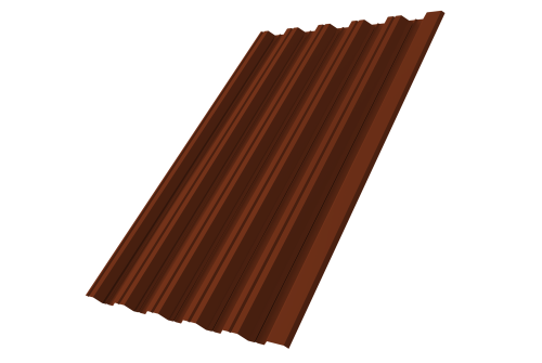 Профнастил HC35R 0,7 PE RAL 3009 оксидно-красный