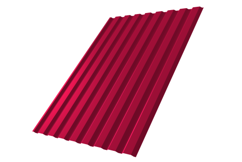 Профнастил С20А 0.45 PE RAL 3003 рубиново-красный