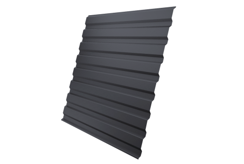 Профнастил С20А 0.5 Satin RAL 7024 мокрый асфальт