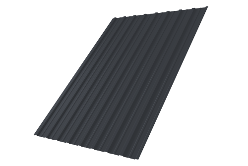 Профнастил С10A 0,45 Drap TR RAL 7024 мокрый асфальт