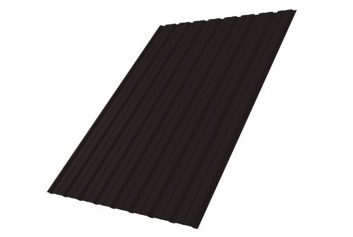 Профнастил С10B 0.45 Drap-double TX RAL 9005 черный