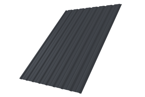 Профнастил С10B 0.45 Drap-double TX RAL 7024 мокрый асфальт