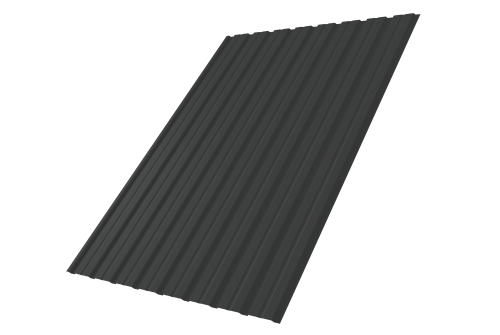 Профнастил С10B 0.5 Drap RAL 7016 антрацитово-серый