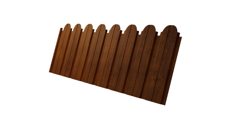 Профнастил C10B фигурный 0.45 Print-Double Premium Golden Wood Intense F