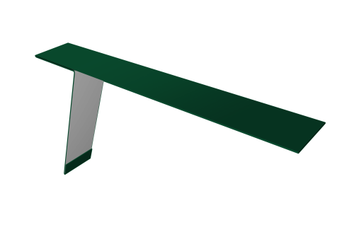 Планка карнизная фальц 130х80 0,5 Satin Matt RAL 6005 зеленый мох (3м)