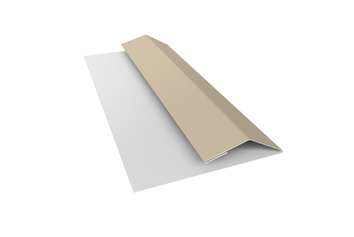 Планка финишная Блок-хаус new 0,45 PE с пленкой RAL 1015 светлая слоновая кость (3м)