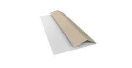 Планка финишная Блок-хаус new 0,45 Drap TX RAL 1015 светлая слоновая кость (2м)