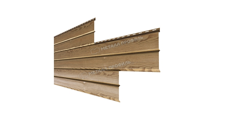 Сайдинг Металл Профиль Lбрус-XL-В-14х335 (ECOSTEEL_T-01-Сосна-0.5)