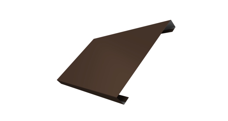 Ламель лицевая 200 забора жалюзи Texas 0.45 PE с пленкой RAL 8017 шоколад