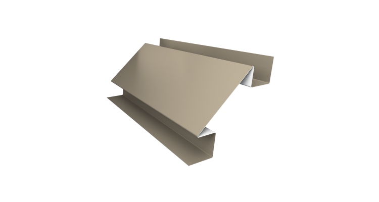 Планка угла внутреннего сложного Экобрус Grand Line 0,45 PE с пленкой RAL 1015 светлая слоновая кость (2м)