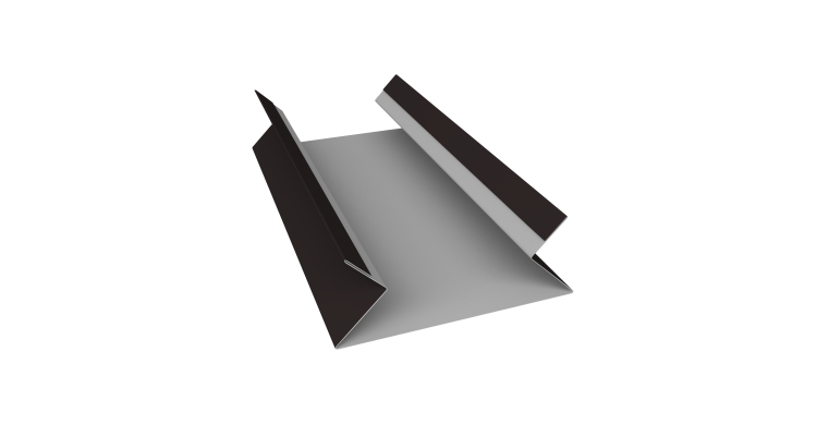 Планка угла внутреннего составная верхняя 0,5 Drap RAL 9005 черный (2м)