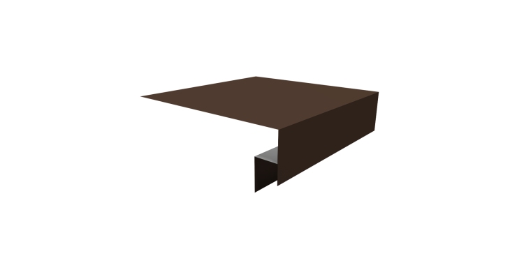 Планка околооконная сложная Экобрус Grand Line 200х50х25 0,5 Satin Matt RAL 8017 шоколад (3м)