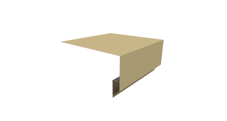 Планка околооконная сложная Экобрус Grand Line 200х75х25 0,45 PE с пленкой RAL 1014 слоновая кость (2м)