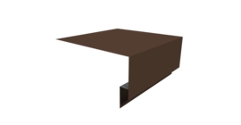 Планка околооконная сложная Экобрус Grand Line 200х75х25 0,5 Satin с пленкой RAL 8017 шоколад (3м)