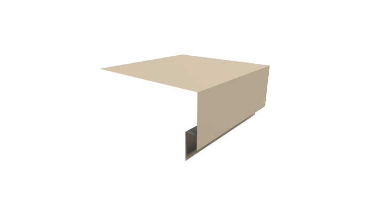 Планка околооконная сложная Экобрус Grand Line 250х75х25 0,45 Drap TX RAL 1015 светлая слоновая кость (2м)