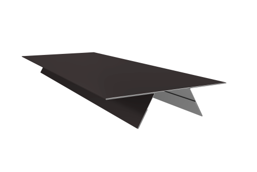 Планка стыковочная составная верхняя 0,5 Drap TX RAL 9005 черный (3м)