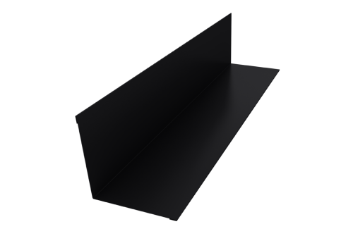 Угол внутренний 110х110 0,45 Drap TX RAL 9005 черный (3м)