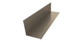 Угол внутренний 110х110 0,5 Satin с пленкой RAL 1015 светлая слоновая кость (2м)