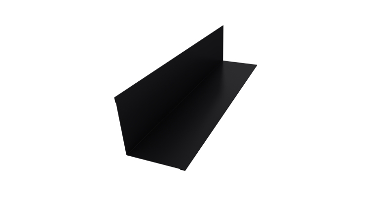 Угол внутренний 110х110 0,5 Drap TX RAL 9005 черный (2м)