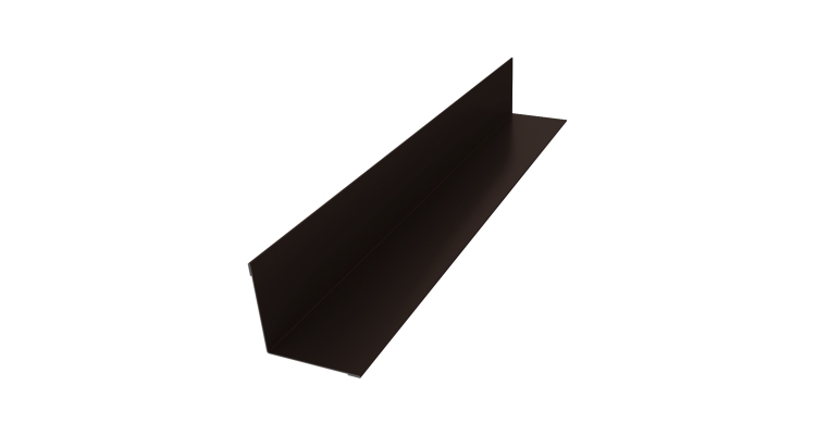 Угол внутренний 30х30 0,5 Satin с пленкой RR 32 темно-коричневый (2м)