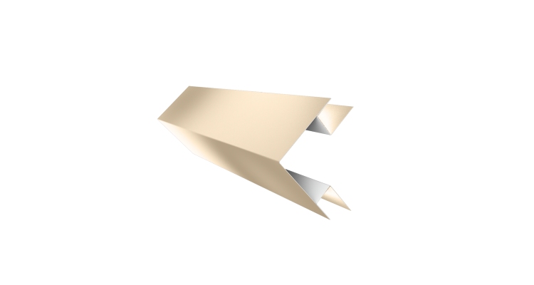 Угол внешний сложный 75х75 0,45 Drap TX RAL 1015 светлая слоновая кость (3м)