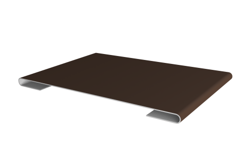 Планка стыковочная 0,5 Satin с пленкой RAL 8017 шоколад (3м)