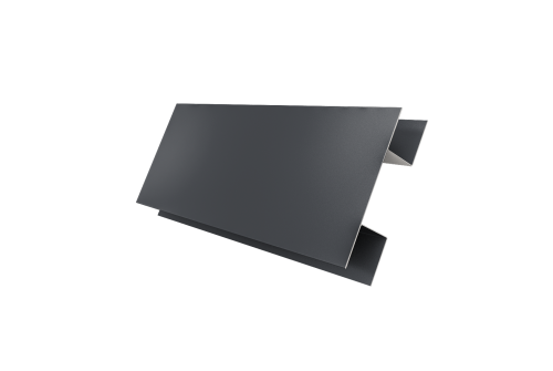 Планка H-образная стыковочная сложная 0,45 Drap TX RAL 7024 мокрый асфальт (2м)