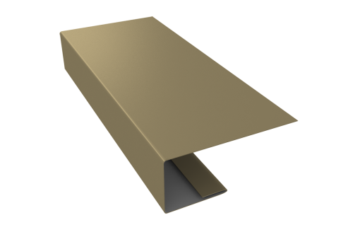 J-Профиль 18мм 0,45 PE с пленкой RAL 1014 слоновая кость (2м)