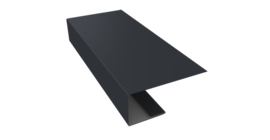 J-Профиль 18мм 0,45 Drap TR RAL 7024 мокрый асфальт (3м)