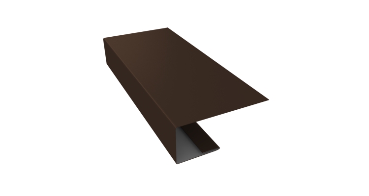 J-Профиль 18мм 0,5 Satin с пленкой RAL 8017 шоколад (2м)