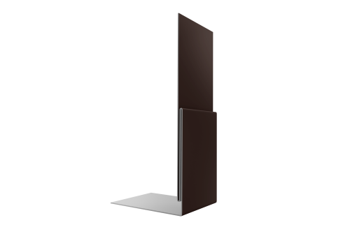 Планка приемная оконная 0,45 Drap TX RAL 8017 шоколад (3м)