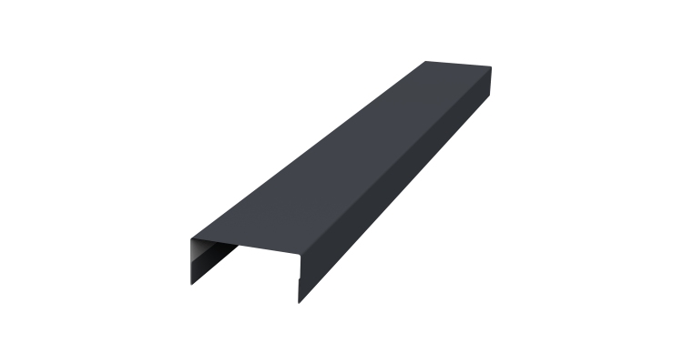 Крышка 30х15 жалюзи Texas 0,5 Satin Matt TX RAL 7024 мокрый асфальт (3м)