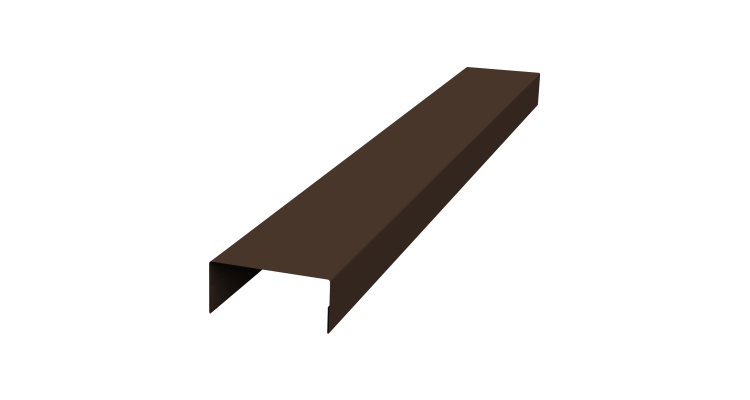 Крышка 45х20 жалюзи Texas 0,45 PE-Double RAL 8017 шоколад (2,5м)