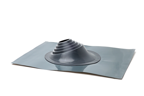 Проходной элемент MF угловой №1 (75-200мм) +240 силиконовый (металлический окрашенный фланец) серый