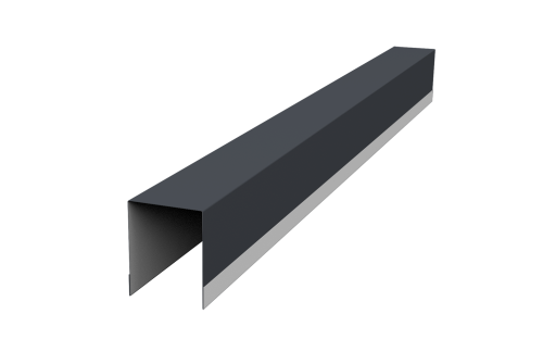 Планка опорная составная внутренняя для забора жалюзи Palermo 0,5 Drap TX RAL 7024 мокрый асфальт (3м)