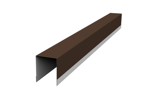 Планка опорная составная внутренняя для забора жалюзи Palermo 0,5 Drap TX RAL 8017 шоколад (3м)