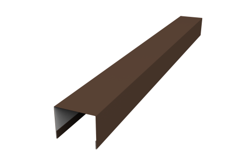 Крышка жалюзи Palermo 0,5 PurPro Matt 275 RAL 8017 шоколад (2м)