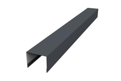 Крышка жалюзи Palermo 0,45 PE RAL 7024 мокрый асфальт (2м)