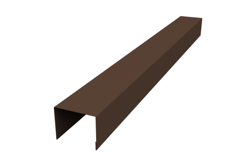 Крышка жалюзи Palermo 0,5 Atlas X RAL 8017 шоколад (2,5м)