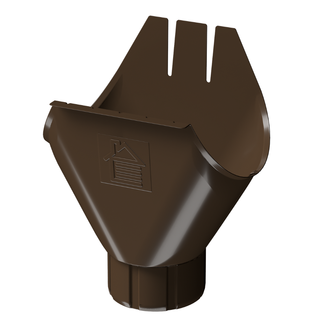 Водосточная воронка желоба Stal Standard, коричневый